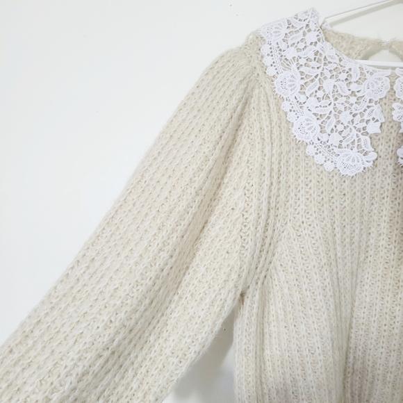 TopShop bulky sweater, lace color, balloon sleeve chunky and soft - Picture 4 of 6